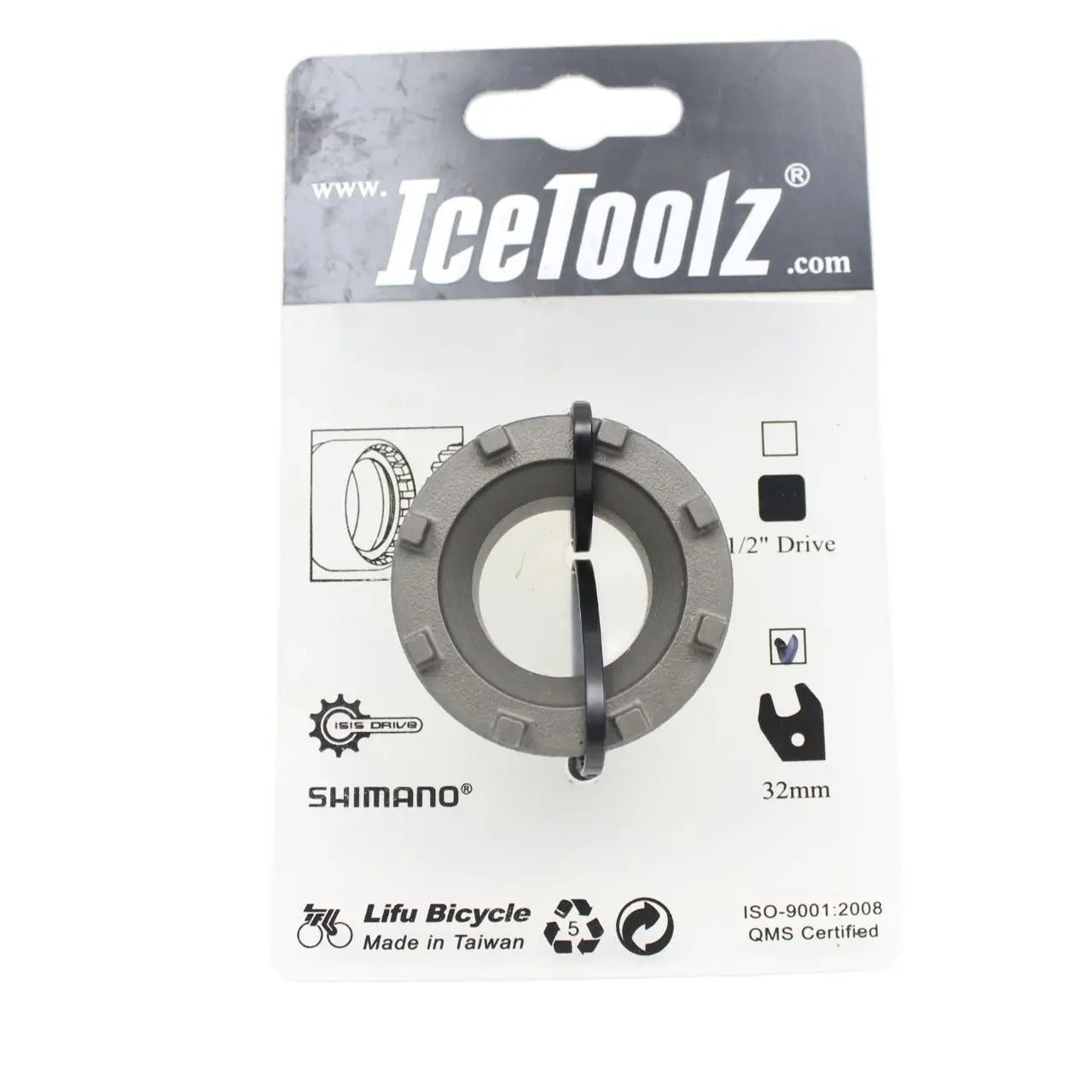 IceToolz Bike repair tools Eight-jaw bottom axis tool 4.5 *4.5 *2.3cm Bottom cover for 8 recesses Bicycle part accessories 11D3
