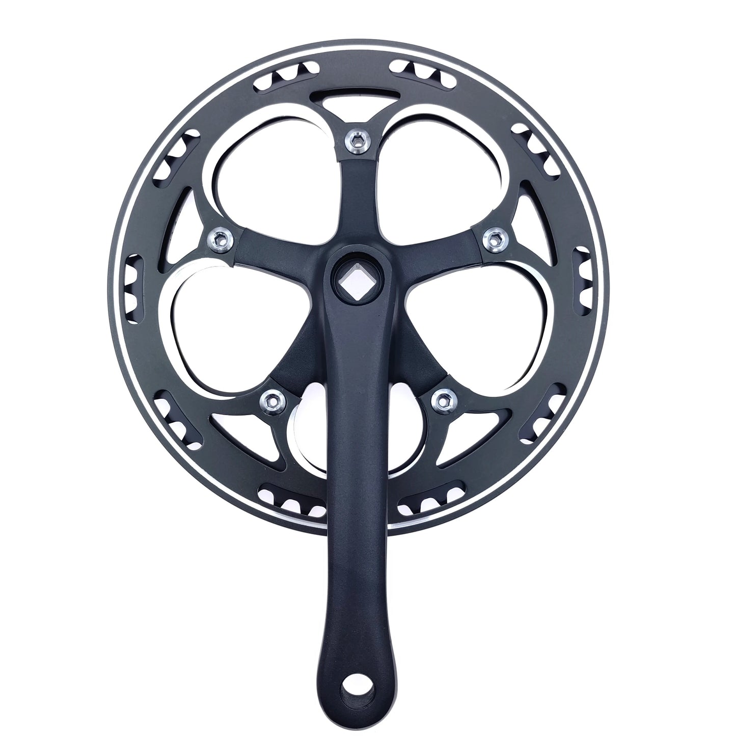 52T Single Speed 170mm Road Bike Folding Bicycle Crankset Aluminum alloy Bike Crank Set Chainwheel Sprocket Gearwheel