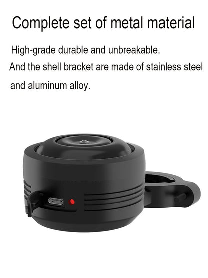 125db USB Charge Bicycle Electric Bell Cycle Motorcycle Scooter Trumpet Horn Optional Anti-theft alarm Siren & Remote Control