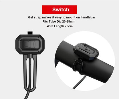125db USB Charge Bicycle Electric Bell Cycle Motorcycle Scooter Trumpet Horn Optional Anti-theft alarm Siren & Remote Control