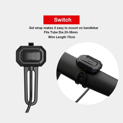 125db USB Charge Bicycle Electric Bell Cycle Motorcycle Scooter Trumpet Horn Optional Anti-theft alarm Siren & Remote Control