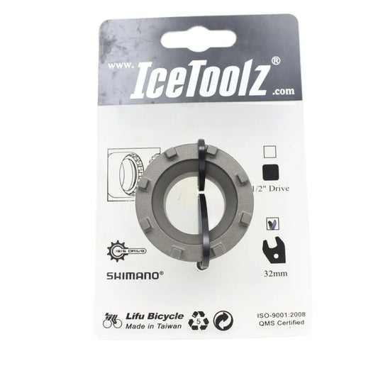 IceToolz Bike repair tools Eight-jaw bottom axis tool 4.5 *4.5 *2.3cm Bottom cover for 8 recesses Bicycle part accessories 11D3