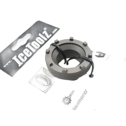 IceToolz Bike repair tools Eight-jaw bottom axis tool 4.5 *4.5 *2.3cm Bottom cover for 8 recesses Bicycle part accessories 11D3