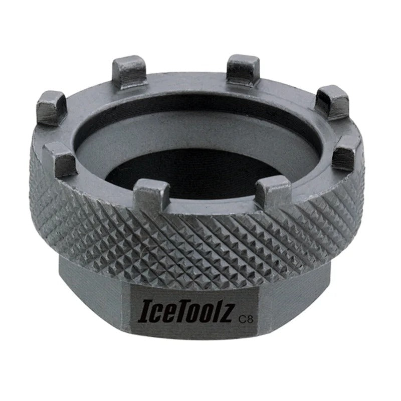 IceToolz Bike repair tools Eight-jaw bottom axis tool 4.5 *4.5 *2.3cm Bottom cover for 8 recesses Bicycle part accessories 11D3