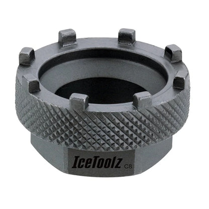 IceToolz Bike repair tools Eight-jaw bottom axis tool 4.5 *4.5 *2.3cm Bottom cover for 8 recesses Bicycle part accessories 11D3
