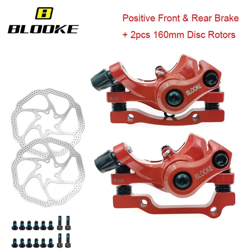 BLOOKE Scooter Disc Brake Kugoo M4 M5 G2 PRO 140mm 160mm Right Side Mechanical Caliper Electric E-scooter For NUTT Langfeite L8