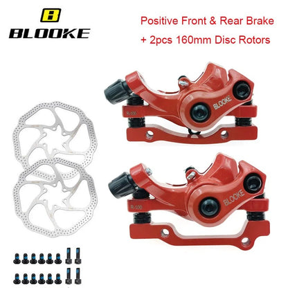 BLOOKE Scooter Disc Brake Kugoo M4 M5 G2 PRO 140mm 160mm Right Side Mechanical Caliper Electric E-scooter For NUTT Langfeite L8
