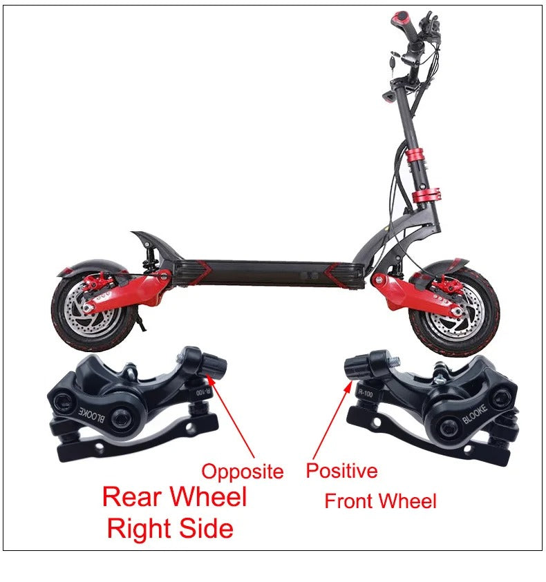 BLOOKE Scooter Disc Brake Kugoo M4 M5 G2 PRO 140mm 160mm Right Side Mechanical Caliper Electric E-scooter For NUTT Langfeite L8