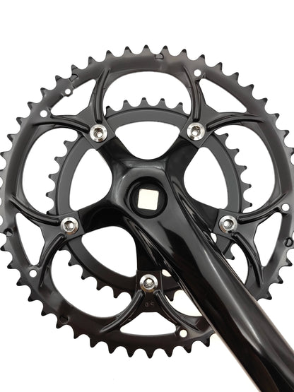 50/34T Road Bike Crankset BCD 110mm 8/9 Speed Diamond Hole Double Sprockets Bicycle Cranks Parts Chainwheel Bike Accessories
