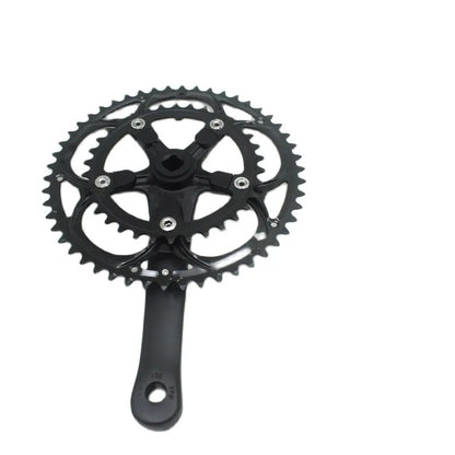 50/34T Road Bike Crankset BCD 110mm 8/9 Speed Diamond Hole Double Sprockets Bicycle Cranks Parts Chainwheel Bike Accessories