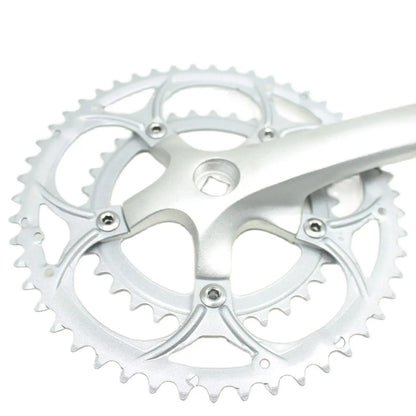 50/34T Road Bike Crankset BCD 110mm 8/9 Speed Diamond Hole Double Sprockets Bicycle Cranks Parts Chainwheel Bike Accessories