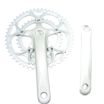 50/34T Road Bike Crankset BCD 110mm 8/9 Speed Diamond Hole Double Sprockets Bicycle Cranks Parts Chainwheel Bike Accessories