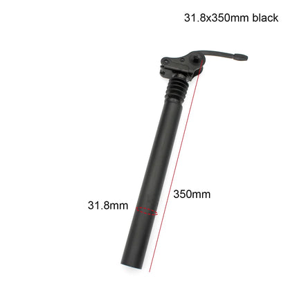 27.2 28.6 31.8 34mm Suspension Damping Seat Tube E-bike Seatpost 300 350 500 550 600mm Folding Bike Aluminum Alloy Saddle Pole