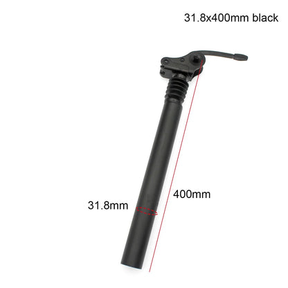 27.2 28.6 31.8 34mm Suspension Damping Seat Tube E-bike Seatpost 300 350 500 550 600mm Folding Bike Aluminum Alloy Saddle Pole