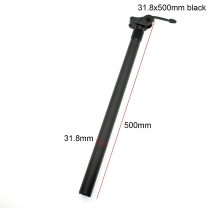 27.2 28.6 31.8 34mm Suspension Damping Seat Tube E-bike Seatpost 300 350 500 550 600mm Folding Bike Aluminum Alloy Saddle Pole