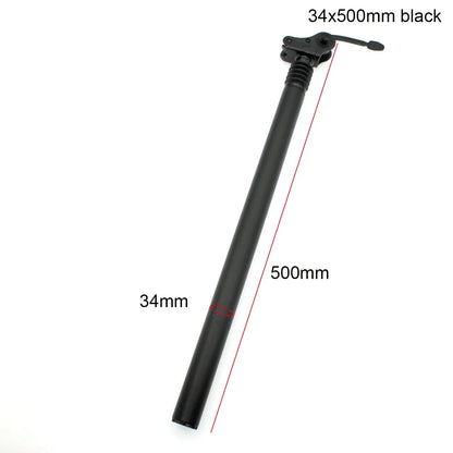 27.2 28.6 31.8 34mm Suspension Damping Seat Tube E-bike Seatpost 300 350 500 550 600mm Folding Bike Aluminum Alloy Saddle Pole