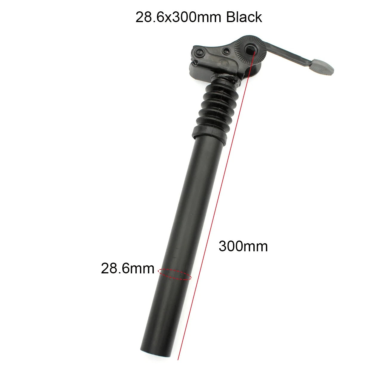 27.2 28.6 31.8 34mm Suspension Damping Seat Tube E-bike Seatpost 300 350 500 550 600mm Folding Bike Aluminum Alloy Saddle Pole