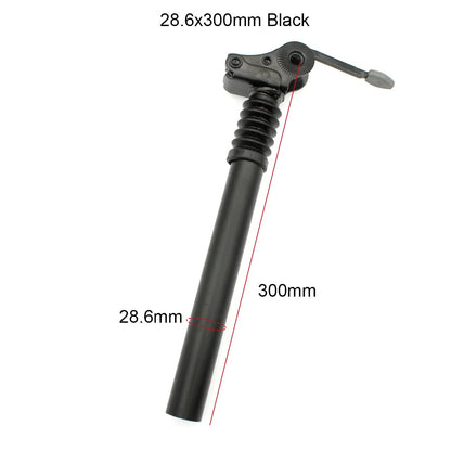 27.2 28.6 31.8 34mm Suspension Damping Seat Tube E-bike Seatpost 300 350 500 550 600mm Folding Bike Aluminum Alloy Saddle Pole