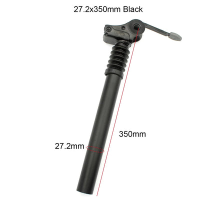 27.2 28.6 31.8 34mm Suspension Damping Seat Tube E-bike Seatpost 300 350 500 550 600mm Folding Bike Aluminum Alloy Saddle Pole
