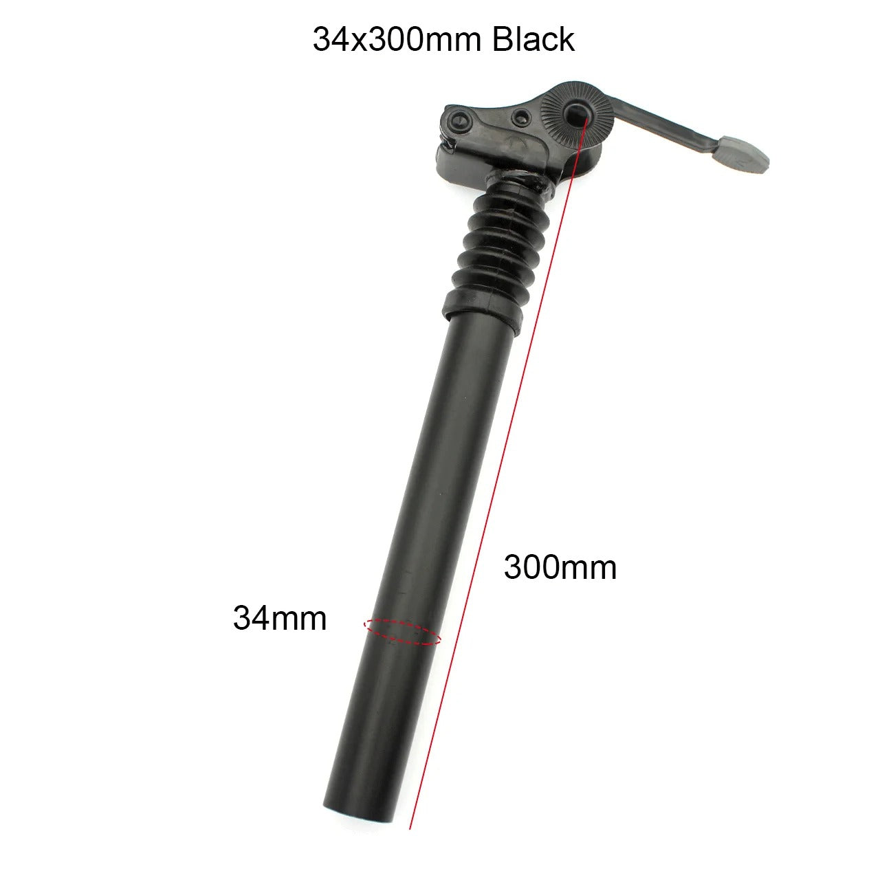 27.2 28.6 31.8 34mm Suspension Damping Seat Tube E-bike Seatpost 300 350 500 550 600mm Folding Bike Aluminum Alloy Saddle Pole