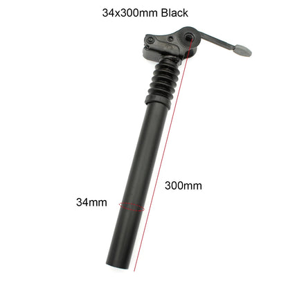 27.2 28.6 31.8 34mm Suspension Damping Seat Tube E-bike Seatpost 300 350 500 550 600mm Folding Bike Aluminum Alloy Saddle Pole