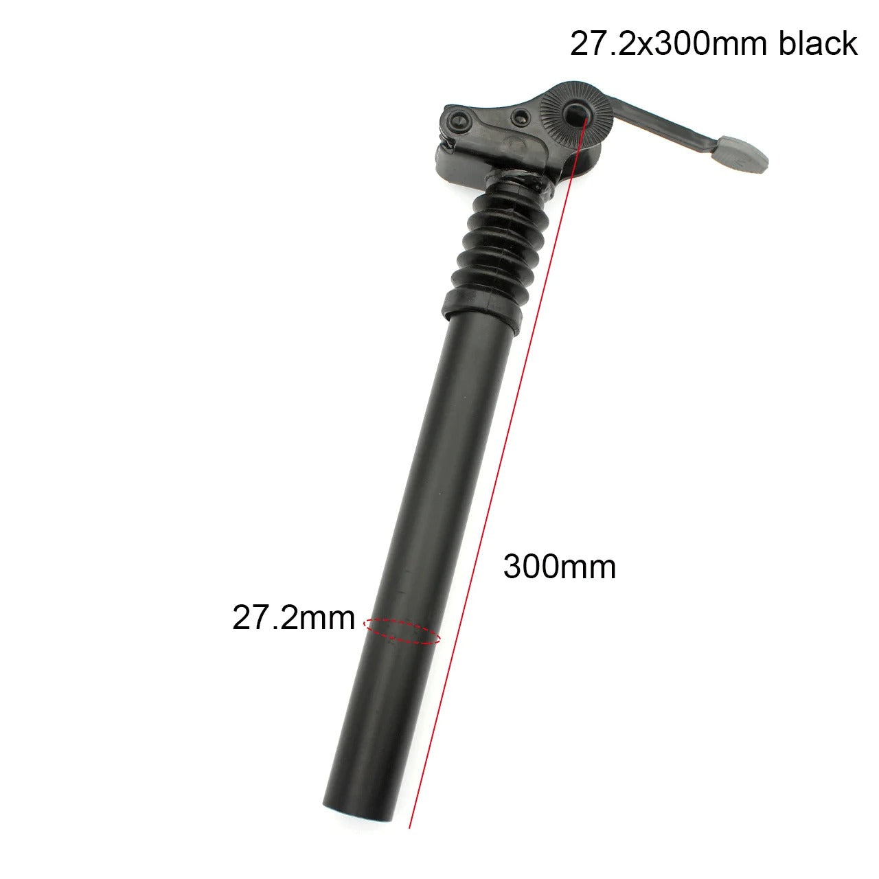 27.2 28.6 31.8 34mm Suspension Damping Seat Tube E-bike Seatpost 300 350 500 550 600mm Folding Bike Aluminum Alloy Saddle Pole
