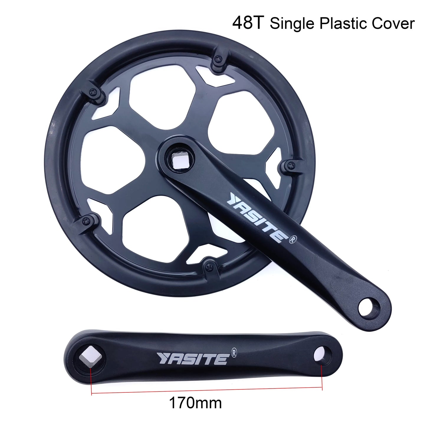 42T 48T 52T Road Bike Crankset 170mm 152MM Foling Bike Crank Set Hollow Tooth Plate Bike Sprocket Bike Accessories Bike Parts
