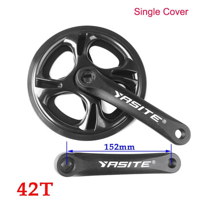 42T 48T 52T Road Bike Crankset 170mm 152MM Foling Bike Crank Set Hollow Tooth Plate Bike Sprocket Bike Accessories Bike Parts