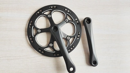 52T Single Speed 170mm Road Bike Folding Bicycle Crankset Aluminum alloy Bike Crank Set Chainwheel Sprocket Gearwheel